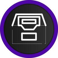 Files Box Creative Icon Design vector