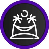 Hammock Creative Icon Design vector