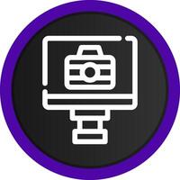 Lcd Camera Creative Icon Design vector