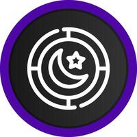 Night Creative Icon Design vector