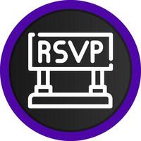 Rsvp Creative Icon Design vector