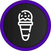 Ice Cream Cone Creative Icon Design vector