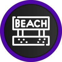 Beach Creative Icon Design vector