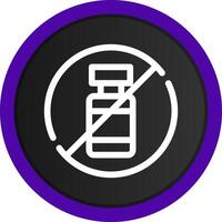 No Alcohol Creative Icon Design vector