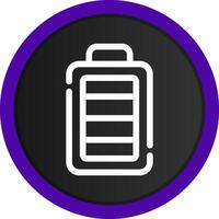 Full Battery Creative Icon Design vector