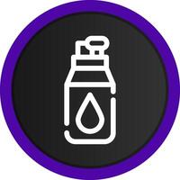 diseño de icono creativo de botella de agua vector