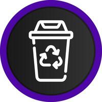 Recycling Bin Creative Icon Design vector