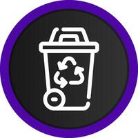 Recycling Bin Creative Icon Design vector