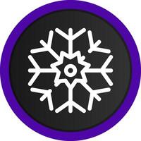 diseño de icono creativo de copo de nieve vector