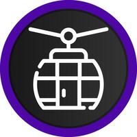 Cable Car Creative Icon Design vector