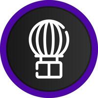 Hot Air Balloon Creative Icon Design vector