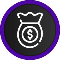 Money Bag Creative Icon Design vector