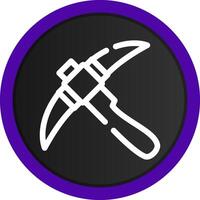 Pickaxe Creative Icon Design vector