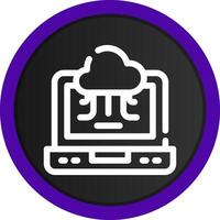 Cloud Service Creative Icon Design vector