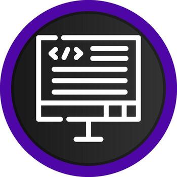 diseño de icono creativo de código vector