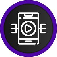 Live Streaming Creative Icon Design vector