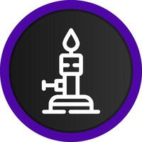 Bunsen Burner Creative Icon Design vector