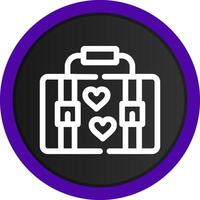 Suitcase Creative Icon Design vector