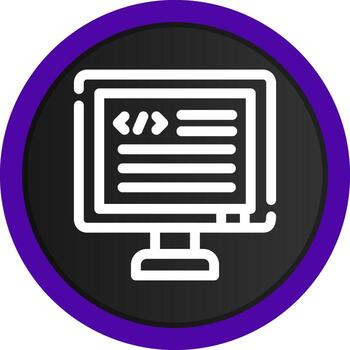 diseño de icono creativo de código vector