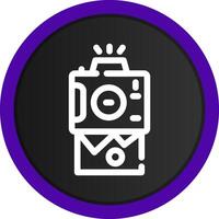 Instant Camera Creative Icon Design vector