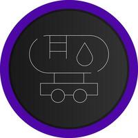 Tanker Truck Creative Icon Design vector