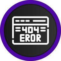 Diseño de icono creativo de error 404 vector