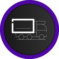 Cargo Truck Creative Icon Design vector