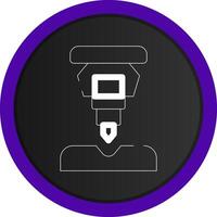 Drilling Machine Creative Icon Design vector