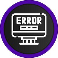 diseño de icono creativo de error vector