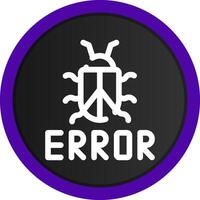 diseño de icono creativo de error vector