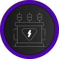 Power Transformer Creative Icon Design vector