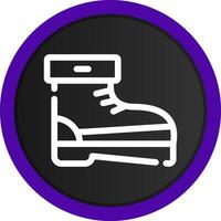 diseño de icono creativo de botas vector