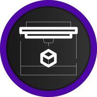 3D Printing Creative Icon Design vector