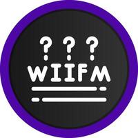 WIIFM Creative Icon Design vector