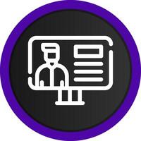Online Lecture Creative Icon Design vector