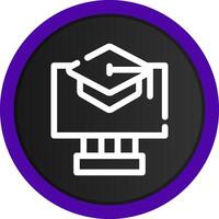 Online Courses Creative Icon Design vector