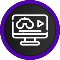 Game Streaming Creative Icon Design vector