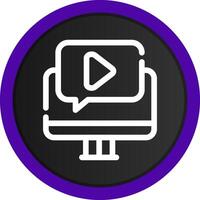 Video Tutorial Creative Icon Design vector