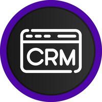 CRM Creative Icon Design vector