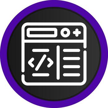 programación creativo icono diseño vector