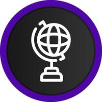 Globe Stand Creative Icon Design vector