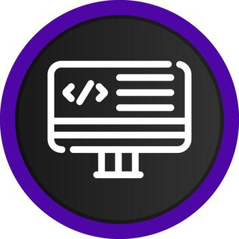 web programación creativo icono diseño vector