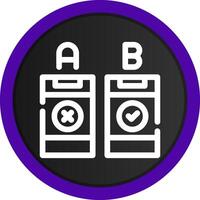 AB Testing Creative Icon Design vector
