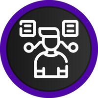 User Predictions Creative Icon Design vector