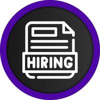 Hiring Creative Icon Design vector