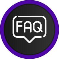 FAQ Creative Icon Design vector