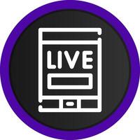 Live Stream Creative Icon Design vector