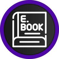 libro electronico creativo icono diseño vector
