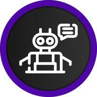 Chatbot Creative Icon Design vector