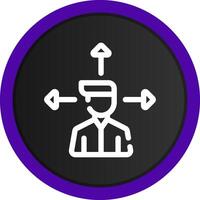 Outsource Management Creative Icon Design vector